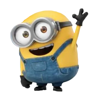 😀 7d136ec2 Minion kreskówka, animowany, słodki, żółty, powitanie telegram sticker