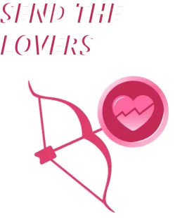 😍 3d0df564 SEND THE LOVERS amour, cœur, flèche, cupidon, romance, Saint-Valentin telegram sticker