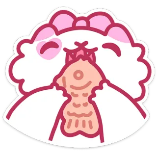 🍪 891f2c06 carino, kawaii, cibo, animale, cartone animato, dolce, dessert, pesce telegram sticker