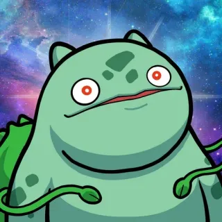 😂 3b19356e Bulbasaur Pokemon Бульбазавр, Покемон, смешной, тупой telegram sticker