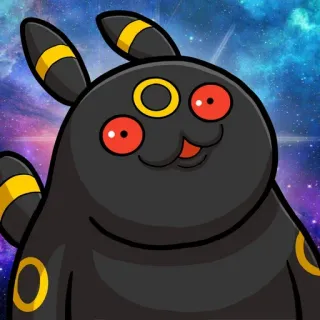 😂 87bc3d12 Покемон, Умбреон, Мультфильм, Видеоигра, Аниме, Персонаж telegram sticker