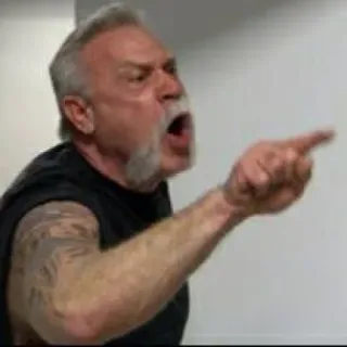 😂 23be3d8e 男人, 指, 愤怒, 喊叫, 面部表情, 人, 沮丧 telegram sticker