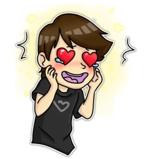 😍 82f7d718 kartun, cinta, mata hati, ekspresi, emosi telegram sticker