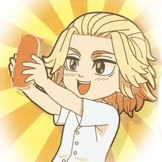 😁 0ff40776 Anime, Chibi, Personage, Eten telegram sticker