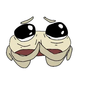 🙏 516747c3 Cartoon, Gezicht, Verdrietig, Uitdrukking, Huilend telegram sticker