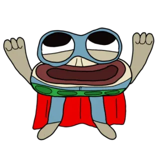 🦸‍♂ b741736b sticker, cartoon, personage, grappig telegram sticker