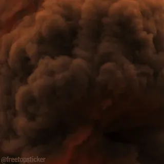 🎸 54a1ed56 esplosione, guerra, fuoco, disastro, distruzione, nucleare, bomba telegram sticker