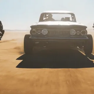 😵 8bb1ba14 auto, deserto, veicolo, fuoristrada, trasporto, sabbia, post-apocalittico telegram sticker