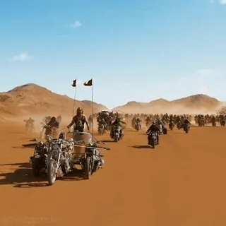 🏍 ca8d67af motociclette, deserto, veicoli, guerra, azione, esercito telegram sticker