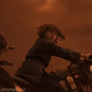 😕 f394d08d moto, distopico, apocalittico, veicolo, deserto, guerra, ragazza telegram sticker