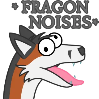 🦊 3540e050 FRAGON
NOISES perro, meme, gracioso, texto, animal, dibujo animado whatsapp sticker