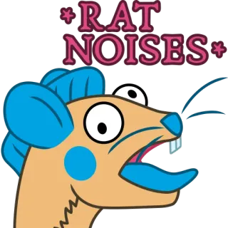 🐭 3f6ca326 RAT NOISES rata, animal, dibujos animados, divertido, meme, ruidos, roedor whatsapp sticker