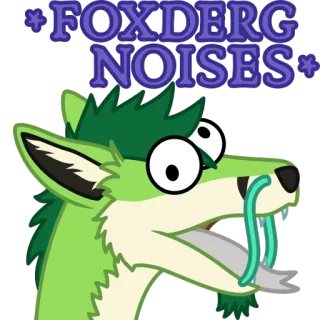 🐲 58e0c90e FOXDERG NOISES Foxderg, Sonidos, Furry, Dibujos animados, Personaje, Animal whatsapp sticker
