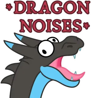 🐲 5c5fffb1 DRAGON NOISES dragón, animal, fantasía, dibujos animados, sonidos de dragón whatsapp sticker