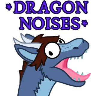 🐲 7b2b7d47 DRAGON NOISES dragón, ruidos, dibujos animados, fantasía, monstruo, animal whatsapp sticker