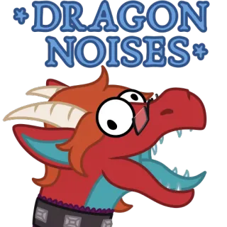 🐲 b32378da DRAGON NOISES dragón, ruido, animal, fantasía, criatura, mítico whatsapp sticker