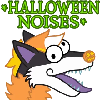 🎃 eafa0832 HALLOWEEN NOISES halloween, ruidos, divertido, dibujos animados, personaje, fiesta whatsapp sticker