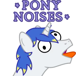 🦄 f71f9135 PONY NOISES Pony, Dibujo animado, Animal, Divertido, Meme, Sonidos whatsapp sticker