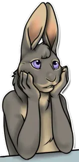 🐰 2d83b95f กระต่าย, บันนี่, สัตว์, การ์ตูน, สติกเกอร์, น่ารัก telegram sticker