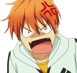 🤬 035803ac Anime, Enojado, Dibujos animados, Expresión, Personaje whatsapp sticker