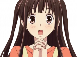 🤩 3e06d1b1 Tohru Honda Fruits Basket Anime, Manga, lindo, sonriendo, feliz, Fruits Basket, Tohru Honda whatsapp sticker
