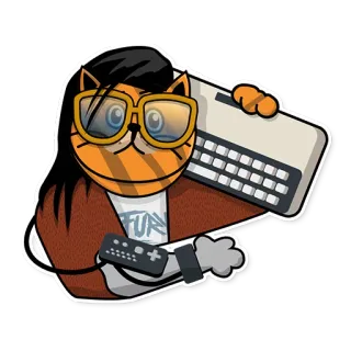 Fury Cat telegram stickers