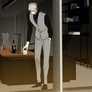 🕸 c48e7426 男性, オフィス, アルコール, グラス, スーツ telegram sticker