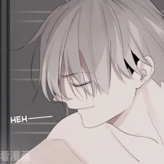 🍶 1343c230 HEH 애니메이션 스타일, 남자 캐릭터, 단색, 표정, HEH telegram sticker