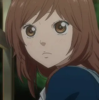 🥡 054953d0 anime, dziewczyna, słodkie, portret, manga telegram sticker