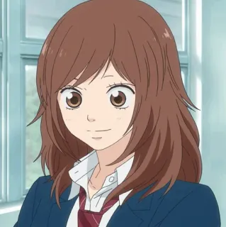 🥡 139936ab Anime, Dziewczyna, Mundur szkolny, Postać, Portret telegram sticker