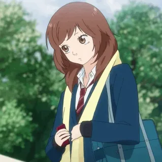 🥡 2a00f374 Anime, Uczennica, Mundur, Słodkie, Kobieta telegram sticker