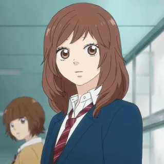 🥡 749c7d7f Anime, Dziewczyna, Mundur szkolny, Kreskówka telegram sticker