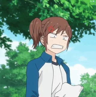 🥡 f8387942 zły, anime, frustrowany, wściekły, kreskówka telegram sticker