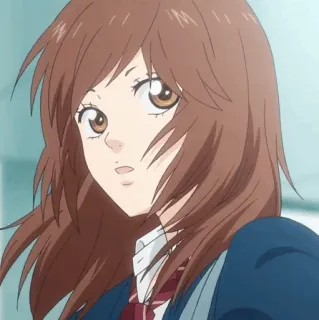 🥡 fdb34906 Anime, dziewczyna, mundurek szkolny, słodka, portret telegram sticker