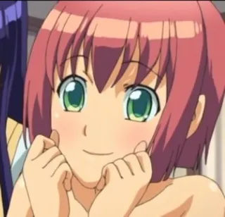❤️ 7d3660da anime, girl, cute, smiling whatsapp sticker