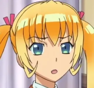 🤨 aab614e0 anime, girl, pigtails, expression whatsapp sticker