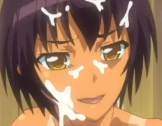 😈 ed6a4e89 anime, woman, face, cream whatsapp sticker