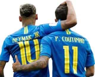 🇧🇷 46c7cec9 Neymar NEYMAR JR 10 sepak bola, sepak bola, pemain, tim, Brasil, olahraga telegram sticker
