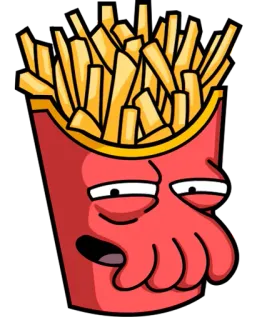 😏 32505db8 khoai tây chiên, đồ ăn, hoạt hình, hình minh họa, đồ ăn nhẹ telegram sticker