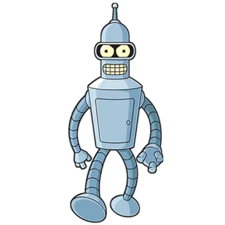 🌼 cd22756b Bender Futurama robot, cartoon, futurama, bender, character telegram sticker