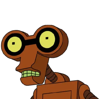 🎾 cddb29a4 Roberto Futurama futurama, robot, cartoon, animation, scifi, character, roberto telegram sticker