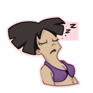 😴 0b48c543 Z Z Z 졸린, 자는, 피곤한, 휴식, 만화, 지친 telegram sticker