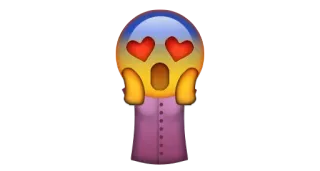 😍 817e6d19 이모지, 사랑, 무서운, 충격 받은 telegram sticker