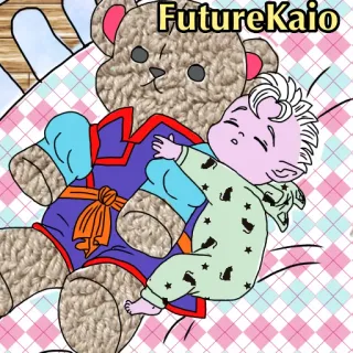 😴 cdea4356 FutureKaio bebê, urso, sono, fofo, berço whatsapp sticker
