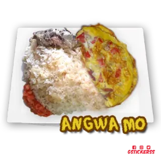 🥚 3905fae7 ANGWA MO cibo, riso, piatto, frittata telegram sticker