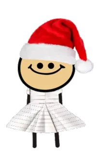 😊 bfa68714 Giáng Sinh, mũ ông già Noel, người que, lễ hội, kỳ nghỉ telegram sticker