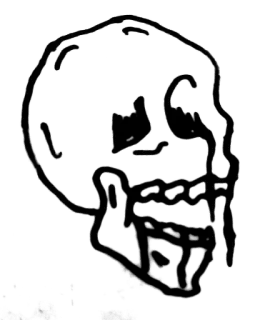 😫 3fcd6acb đầu lâu, cái chết, bộ xương, xương telegram sticker