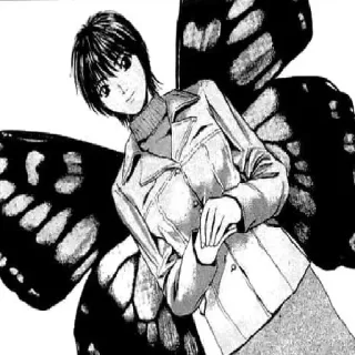 😵‍💫 1063c231 Anime, Manga, Kupu-kupu, Sayap, Wanita, Potret telegram sticker