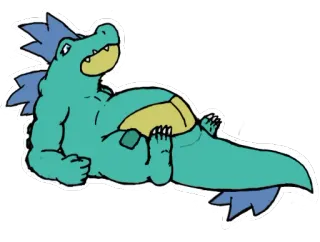 🐊 ecd59f19 caimán, reptil, dibujos animados, animal, pegatina whatsapp sticker