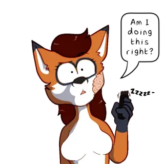 Fuzzy Fox (by Reyn) telegram stickers